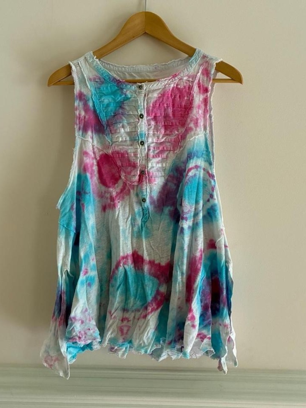 We the Free Women’s Tie-Dye Sleeveless  Top - Pink & Blue